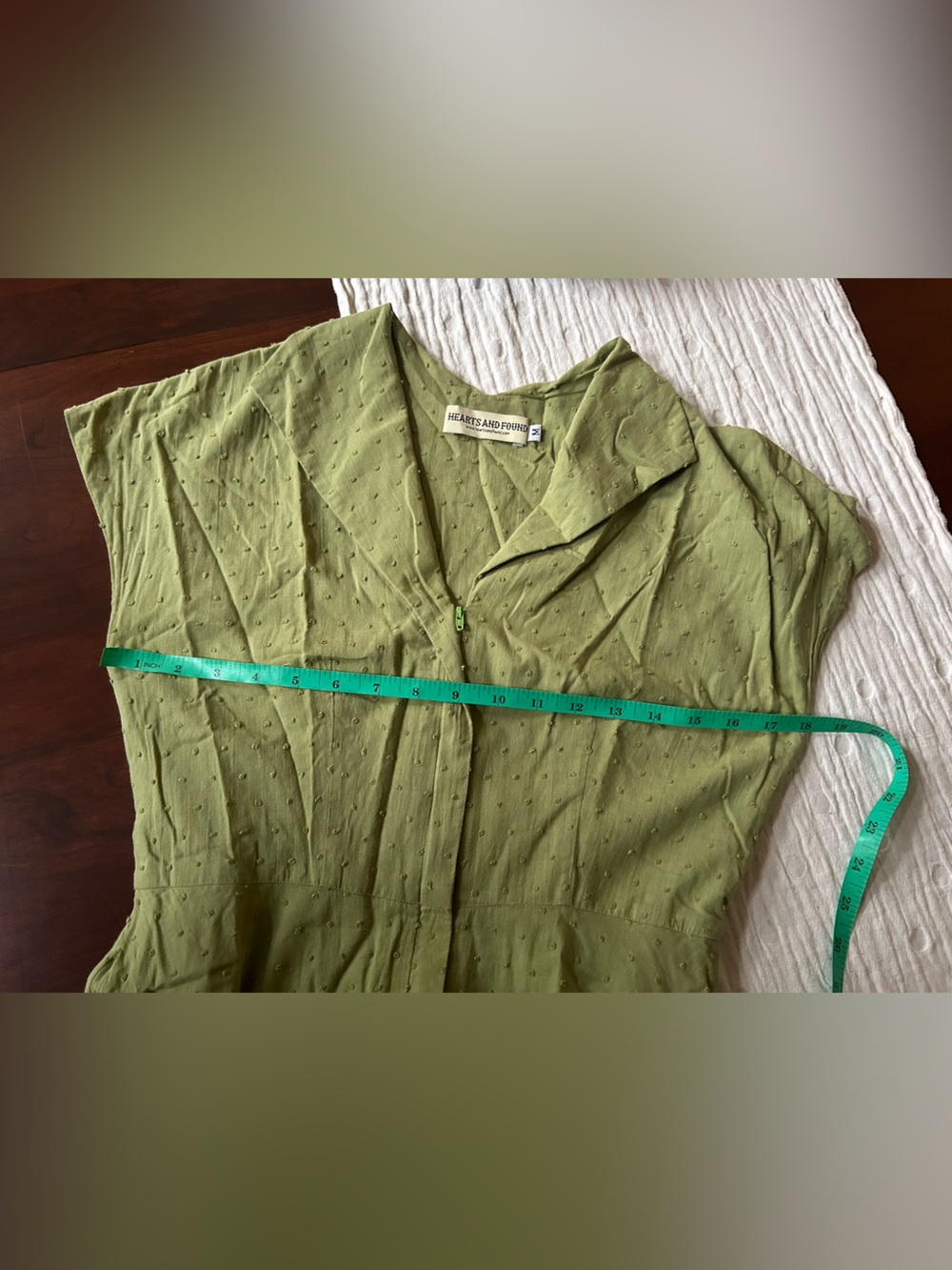 Hearts and Found Green Fit-and-Flare Midi Dress - Picture 5 of 7